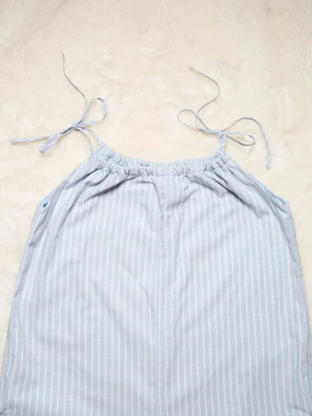 LOST + WANDER Linen Blend Wide-Leg Cropped Striped Jumpsuit